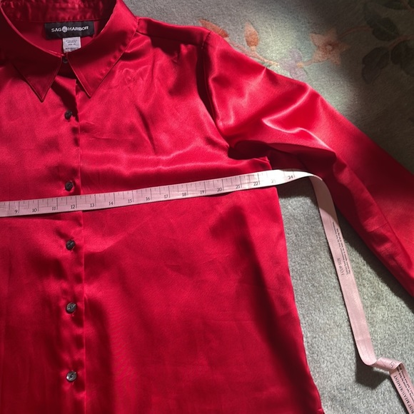 Sag harbor silky feel blouse size 14 - Picture 5 of 8